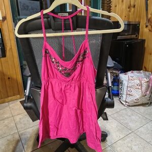 Decree Pink Embroidered Camisole